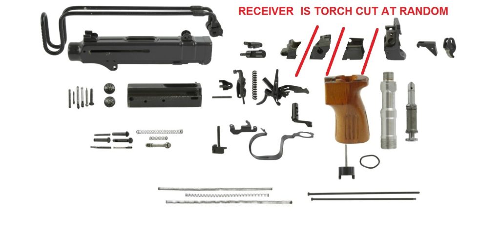 Czech VZ61 Skorpion Parts Kit, No Magazine